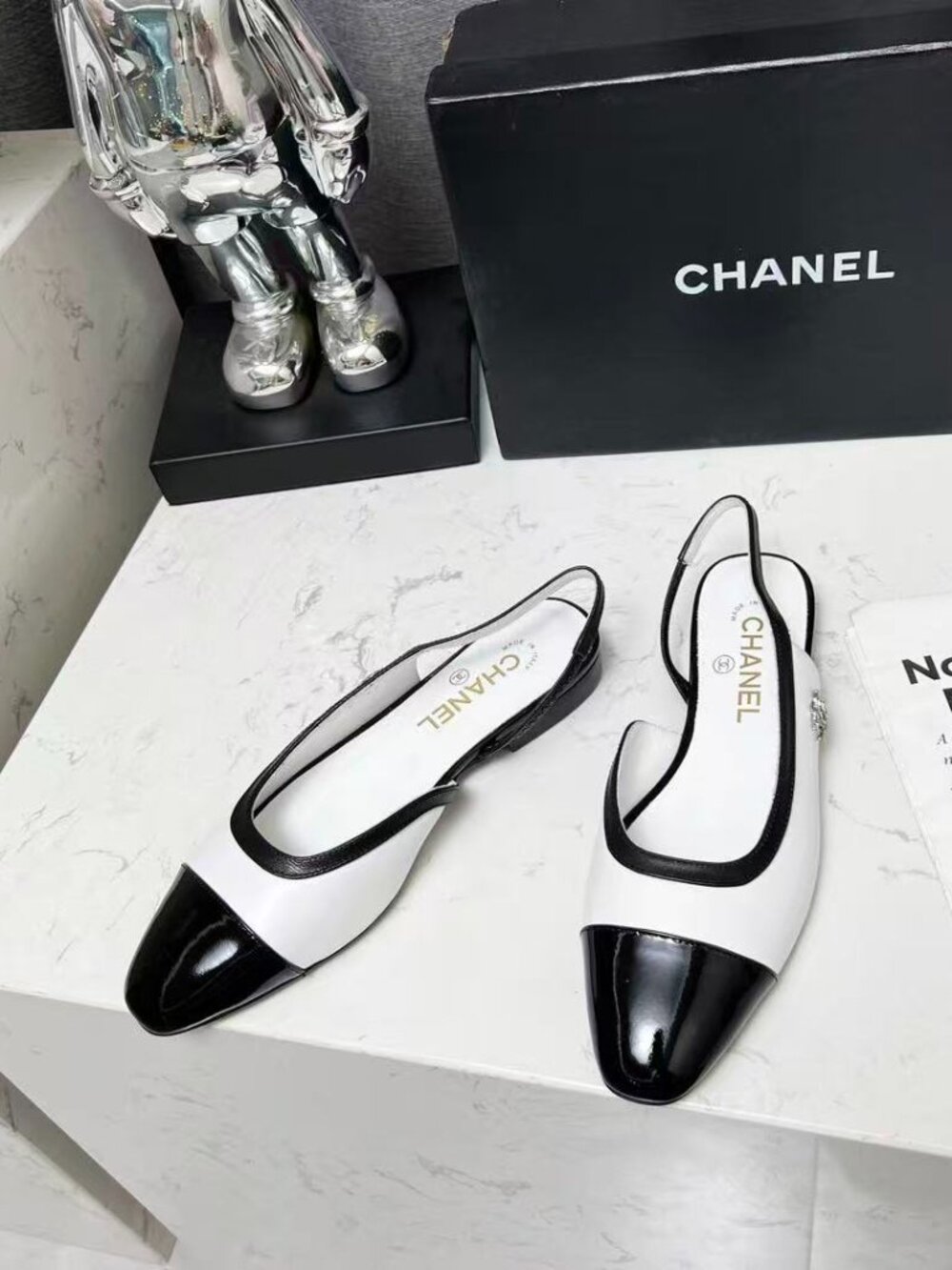 Chanel vintage loafers, white